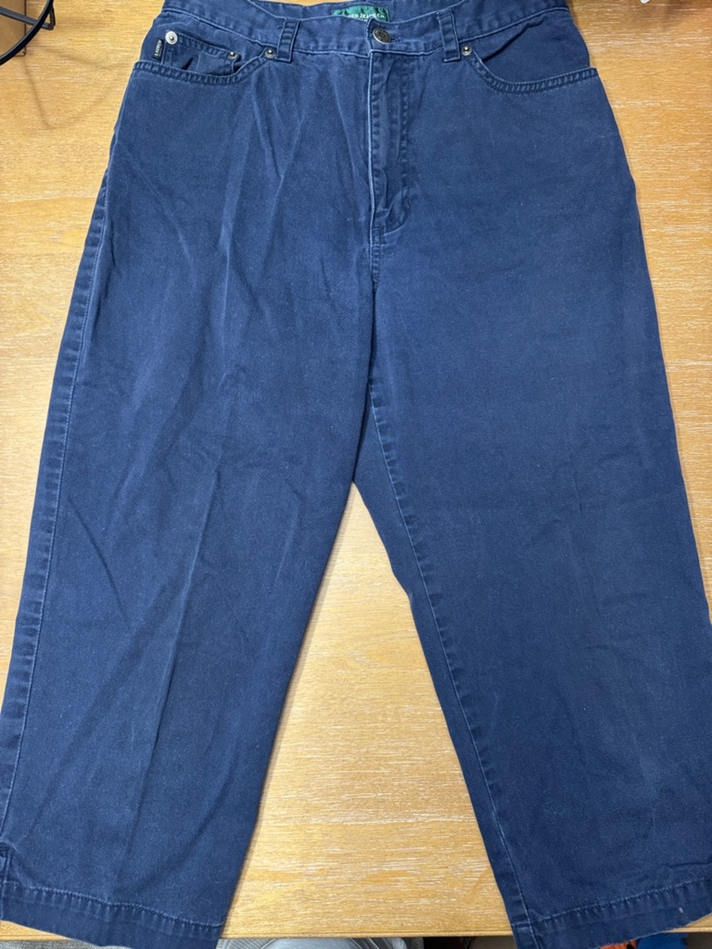Ralph Lauren Navy Cropped Capri Length Women's Jeans